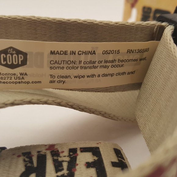 AMC The Walking Dead Pet Collection X-Large Dog Collar | Adjustable 21"-34" NEW - Picture 6 of 6